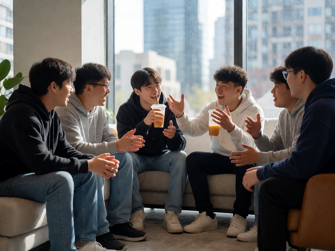 电竞社区互动——球迷在线上平台热烈讨论赛事的热闹场景